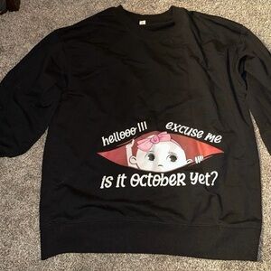 Girl Pregnancy Due October [Maternity] Sweatshirt